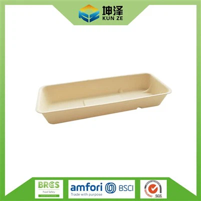 Bagasse-Tablett für Obst